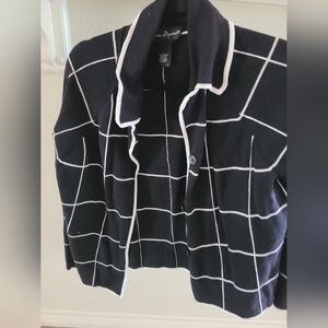 Mercer & Madison Check Sweater Chic L